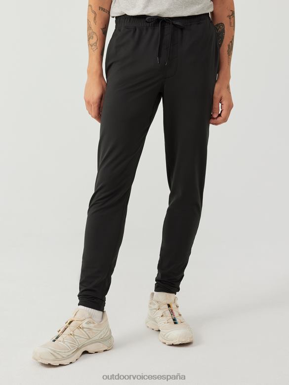 pantalón de chándal ajustado y tejido cloudknit DX0T122 ropa Outdoor Voices hombres negro