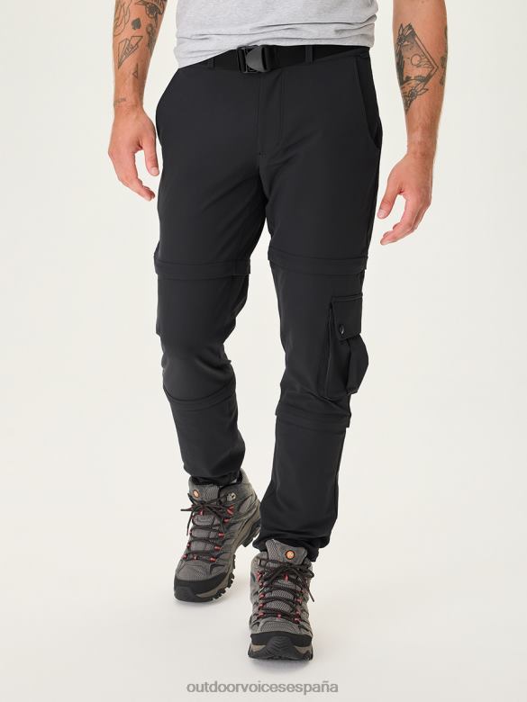 pantalones rectrek con cremallera DX0T119 ropa Outdoor Voices hombres negro