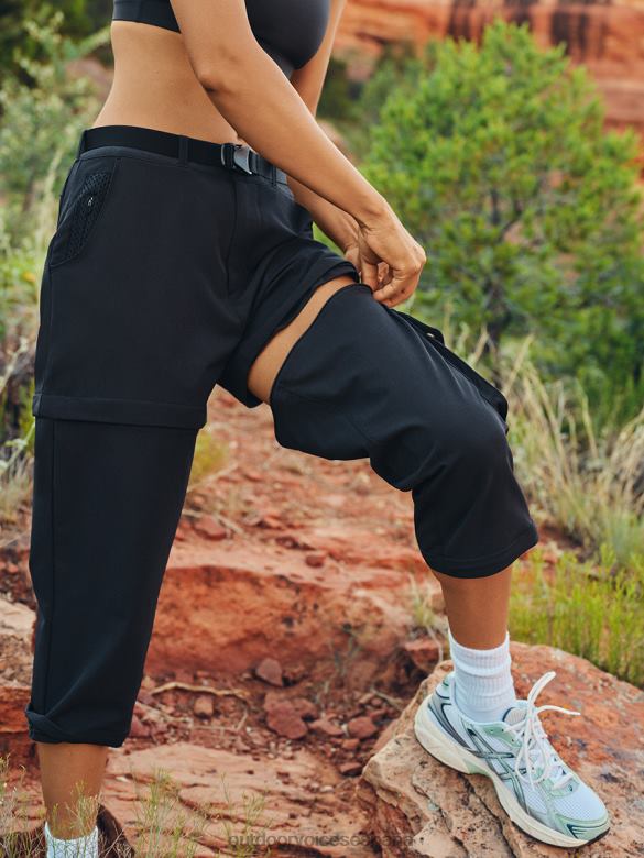 pantalones rectrek con cremallera DX0T14 ropa Outdoor Voices mujer negro